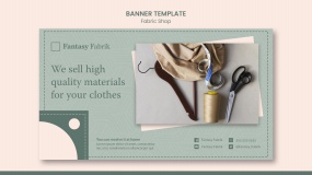 时尚横幅概念模板